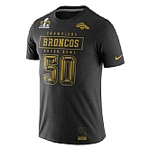 Denver Broncos Nike Super Bowl 50 Champions Gold Pack WEM T-Shirt - Black,baseball caps,new era cap wholesale,wholesale hats